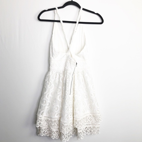 LOVERS &  friends Moon dance ivory lace mini dress - Picture 10 of 12